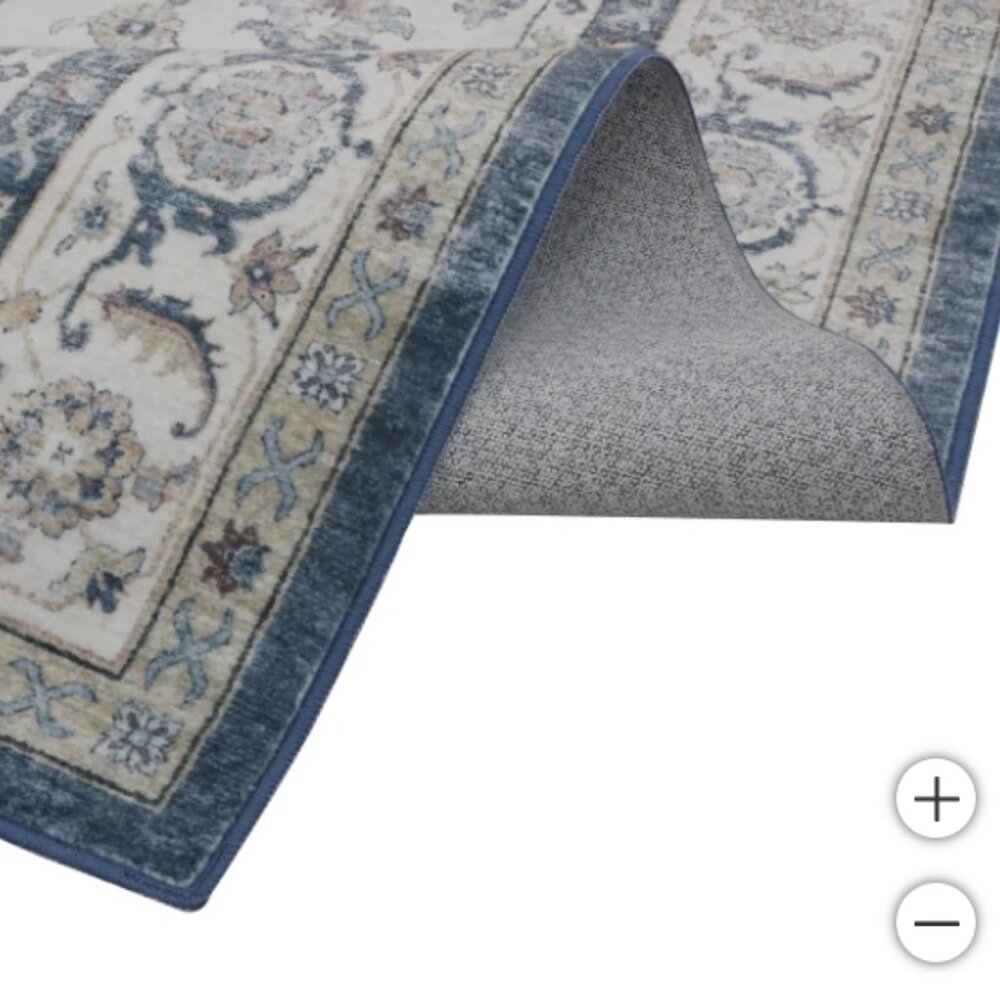 NEW! Wyatt & Ash Washable Indoor Area Rug, Geraldine 5'3" x 7'5" - Picture 3 of 6